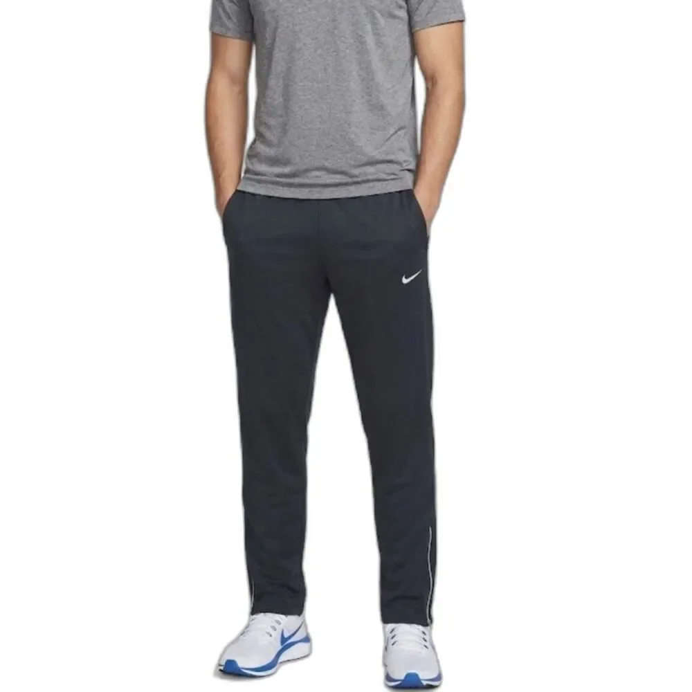 Nike Dri-Fit Men's Navy Tapered Fleece Lined Ankle Zip Athletic Sweatpants Sz L